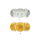 thumbnail image 5 of Bearachild 3 piezas de pegatinas de espejo para pared, juego de accesorios para en interiores, calcomanías de habitación, decoraciones de estilo Decoración del hogar Dorado Bearachild HA072878-02, 5 of 6