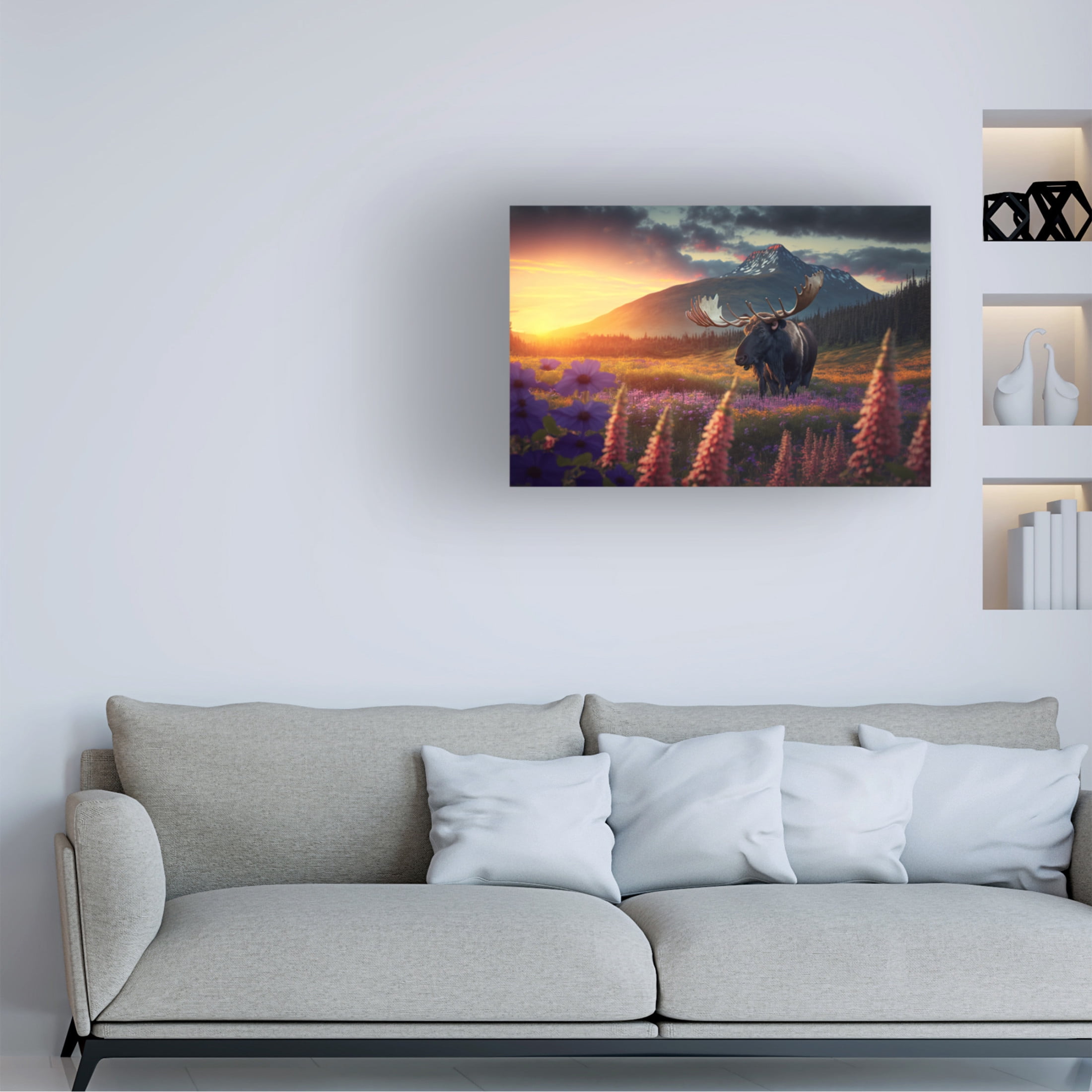 Canvas Wall Art - Ray Heere 'North American Wildlife 7' Wall Art for Living Room, Bedroom, or Office Décor by Trademark Fine Art - 19 x 12 Inches