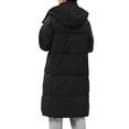 thumbnail image 4 of Long Puffer Jacket for Women, Thickened Winter Coat Hooded with Deep Pockets, Ladies Warm Winter Jacket Classic Black XL, 4 of 8