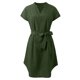 thumbnail image 3 of Vestidos Para Mujer Verano Vestido Casual Liso de Mujer Vestido de Manga Corta Con Cuello En V Vestido Casual Suelto, 3 of 3