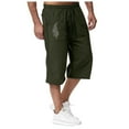 thumbnail image 1 of Wyzesi Christmas Party Pants for Men Velvet Jogging In Spring and Summer Relaxing and Relaxing Beach Vacation Nine Point Sweatpants Male Christmas Clothes, 1 of 4