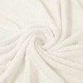 thumbnail image 5 of Exclusivo Mezcla Waffle Textured Extra Large Fleece Blanket, Super Soft and Warm Throw Blanket for Couch, Sofa and Bed (Off White, 50"x70")-Cozy, Fuzzy and Lightweight, 5 of 9