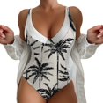 thumbnail image 1 of Aayomet Swimwear Tummy Control Ruched Swimwear Halter Bathing Suit,White XXL, 1 of 4