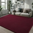 thumbnail image 5 of Arogan Soft Low Pile Rug Modern Area Rugs for Bedroom Living Room,Suitable for Boys Girls Teenagers and Adults with Super Soft Touch ,Wine Red ,6' x 9', 5 of 8