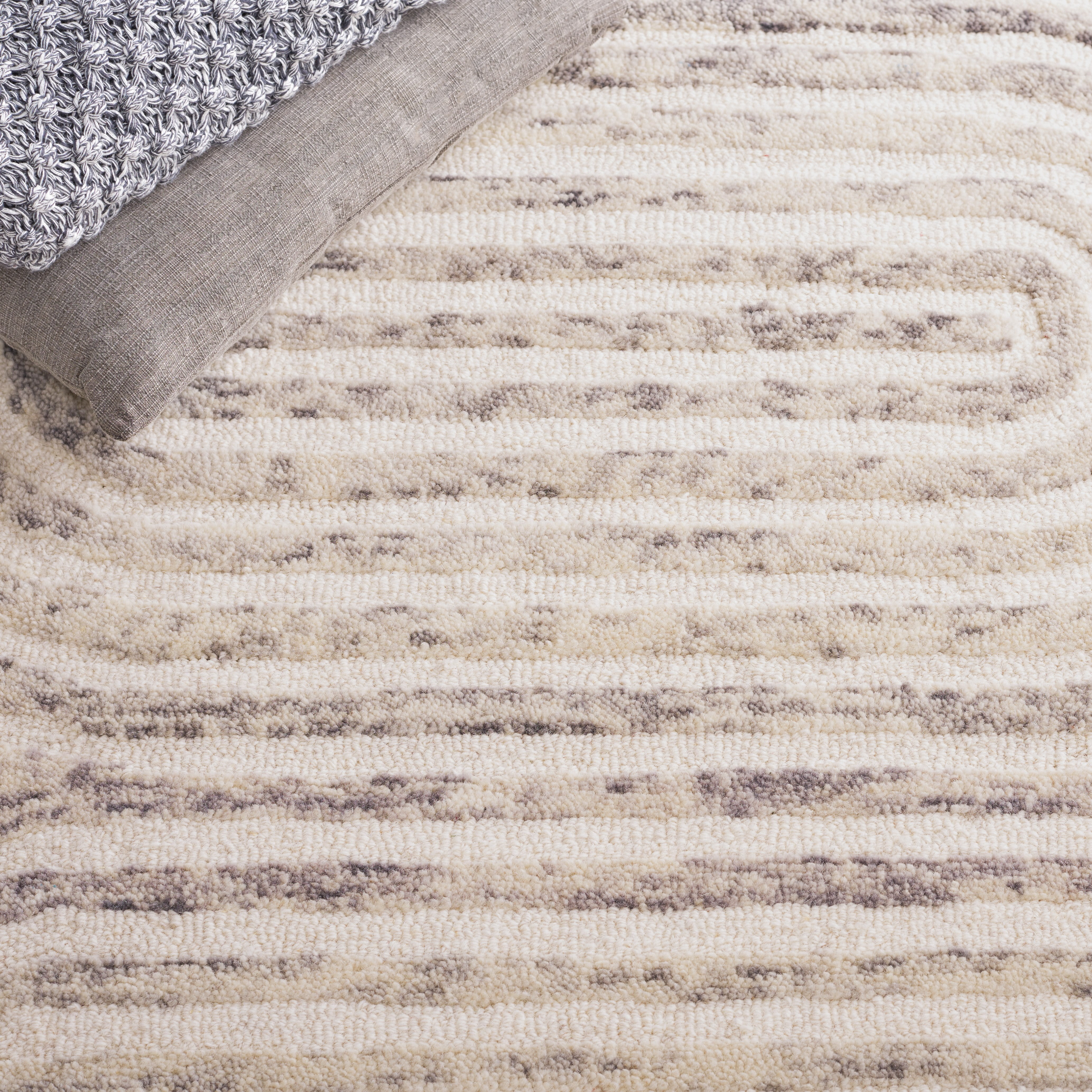 SAFAVIEH Trace Loew Geometric Area Rug, Grey/Ivory, 8' x 10'
