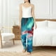 thumbnail image 4 of Fotbe Aurora Borealis Village Pantalones de Pijama para Mujer, Pantalones de Dormir, Pantalones Pj con Cordón y Bolsillos-X-Large, 4 of 6