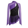 thumbnail image 2 of TSSOE Children Girls Figure Ice Skating Dress Gymnastics Lyrical Dance Latin Jazz Competitions Outfit Dancewear Purple 10, 2 of 6