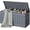 Grey, variant on TYUIOP 78 Gallon Deck Box, Waterproof Resin Outdoor Storage Box for Outside and Patio, Outdoor Storage Bench Lockable for Patio Furniture, Garden Tools and Pool Supplies (Light Brown, 78 Gallon)