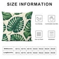 thumbnail image 5 of Leisuo Decorative Square Throw Pillow Cover Cushion Pillowcase Floral Summer California Exotic Palm Leaves Hawaii Tree Jungle Decor Decoration for Sofa, 5 of 5