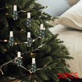 thumbnail image 2 of 50 pinzas de madera navideñas, pinzas navideñas, pinzas decorativas para la ropa Árbol verde intenso, 2 of 9