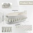 thumbnail image 3 of 12.6 x 6.9 x 4 Inch White Cotton Baskets Boho Woven Basket Small Macrame Rope Tassel Style Storage Organizing Box Bin for Home Bedroom Nursery Living Room Entryway Decoration White DIY, 3 of 6