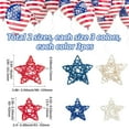 thumbnail image 2 of 1set 2 sets 2 styles Independence Day Themed Star Wicker Rattan Decorative Orbs Vase Fillers for Craft Party Wedding Decoration Mixed color 60~101x61~100x13.5~15mm 9pcs/set 1 set/style, 2 of 5