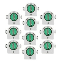 Worgeous 10pcs T8 Lamp Holder Socket Non-Shunted Light Holder For Led Fluorescent Tube White Porcelain Light Socket Base For Home Lighting