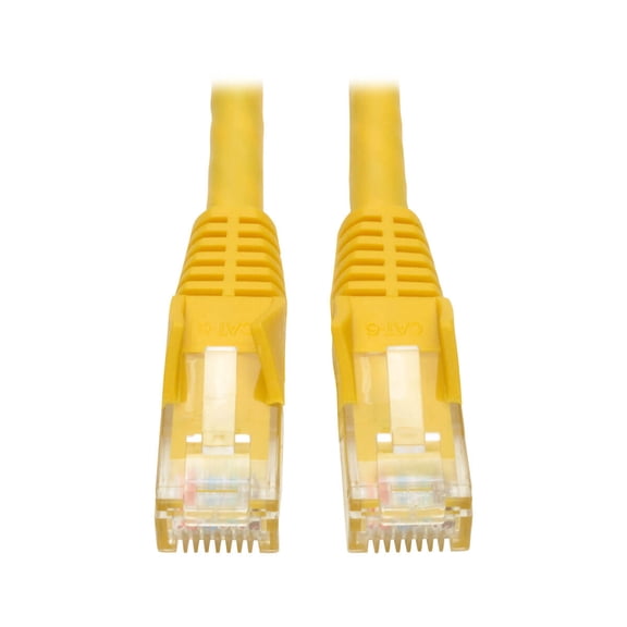 Tripp Lite 1 ft. Cat6 Gigabit Snagless Molded Patch Cable (RJ45 M/M), Yellow