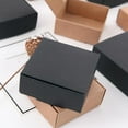 thumbnail image 4 of 24 Pcs Boîtes d'Emballage Noires Pratiques Boîtes de Déménagement Boîtes de Rangement Express, 4 of 7