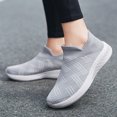 thumbnail image 2 of Vedolay Sneakers for Women 2023 Womens Casual Soft Slip-on Flat Cutout Breathable Comfort Sneakers,Dark Gray 9, 2 of 4