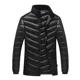 thumbnail image 5 of Chaquetas de plumas para hombre, abrigo ajustado para hombre, acolchado corto, ligero, parkas acolchadas, ropa de abrigo de invierno, ropa de abrigo de estilo coreano, 5 of 5