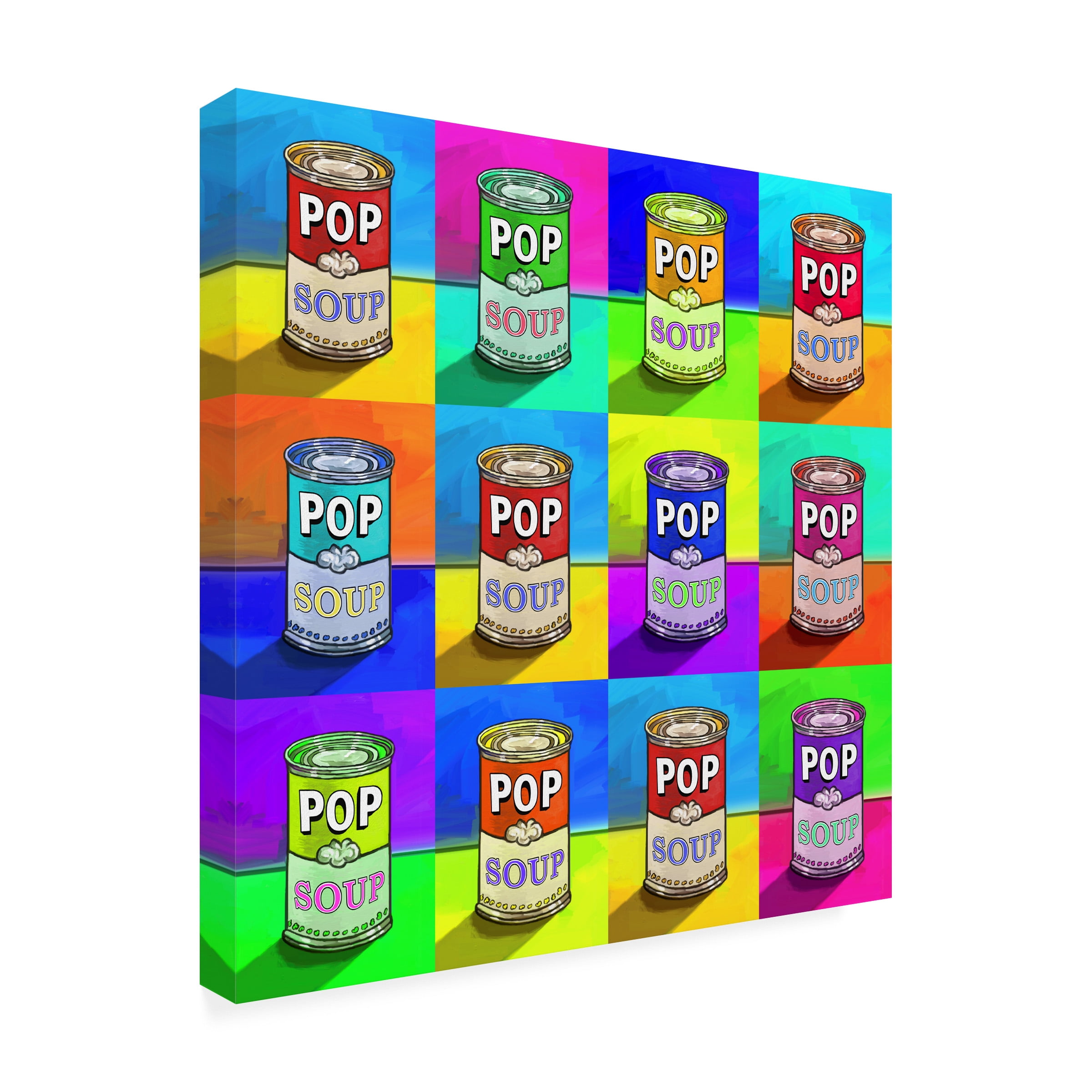 Trademark Fine Art 'Pop Art Soup' Canvas Art by Howie Green