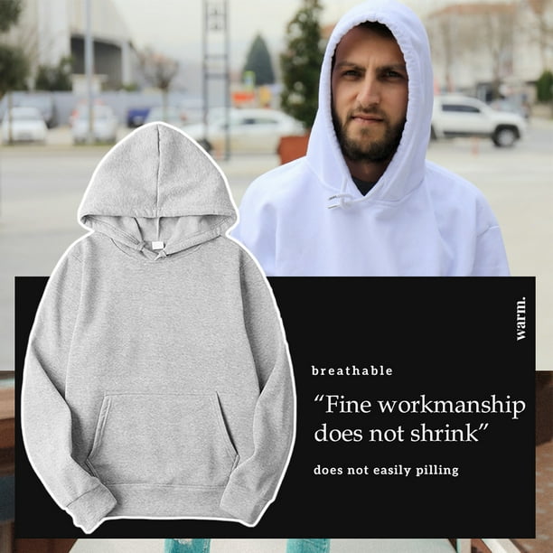 Hoodie Cotton Unisex Hooded Sweatshirt Sweat Absorbing Warming