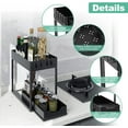 COCOBELA Adjustable Height Under Sink Organizers and Storage, 2 Tier