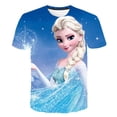thumbnail image 2 of Camisetas de Frozen 2 para niñas, camisetas de dibujos animados para niñas, camisetas, ropa para niños, ropa para niños, camisetas gráficas de Elsa Anna, disfraces 8T Gao Jinjia LED, 2 of 2