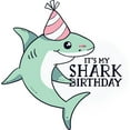 thumbnail image 3 of CafePress - Shark Birthday Long Sleeve T Shirt - Women's Long Sleeve Graphic Casual T-Shirt, 3 of 4