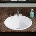 thumbnail image 2 of Polaris O1815-W White Récipient en Porcelaine &amp; Lavabo de Salle de Bain, 2 of 2