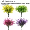 thumbnail image 2 of Yuarrent 2X flores artificiales, plantas de imitación, decoración de jardín, porches, ventanas, flores falsas, decoración interior, calcomanía Decoración Blanco verde Yuarrent HA084370-02, 2 of 6