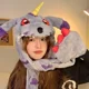 thumbnail image 4 of Digimon Adventure Gabumon - Conjunto de tres piezas de gorro, bufanda y guantes de felpa con orejas de dibujos animados, personalidad creativa de invierno para hombre y mujer, 4 of 6