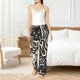 thumbnail image 4 of Fotbe Abstract Cat Faces Pattern Pantalones de Pijama para Mujer, Pantalones de Dormir, Pantalones Pj con Cordón y Bolsillos-Large, 4 of 6