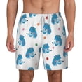 thumbnail image 3 of Uemuo Cartoon Poodle Dog Pattern Mens Swim Trunks Quick Dry Board Shorts with Mesh Lining, Stretch Beach Shorts Quick Dry No-Chafing Board Shorts-Medium, 3 of 9