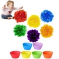 thumbnail image 2 of Montessori Materials Rainbow Transparent Counter Math Toys Color Classification Matching Games For Children Educational, 2 of 5