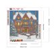 thumbnail image 2 of Pintura de diamante 5D DIY, taladro redondo completo, Kit de cabaña de nieve, decoración del hogar, 30x30cm, 2 of 9