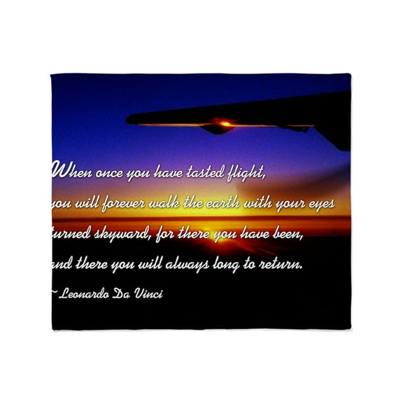 CafePress - Flyingdavinci Throw Blanket - Soft Fleece Throw Blanket, 50"x60" for All Ages