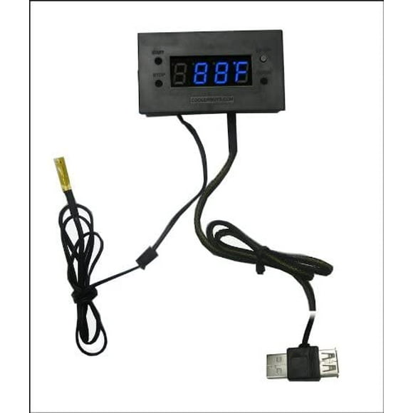 coolerguys Thermal Monitor with Digital LED Display (USB Powered (5v))