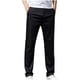 thumbnail image 2 of Pantalones de hombre de longitud completa con cremallera, rectos, de seda de hielo, lavado de negocios, pantalones largos casuales avanzados, pantalones de poliéster para hombre, 2 of 4