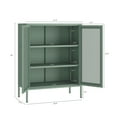 thumbnail image 3 of Amelia Modern 31.5 Accent Cabinet with 3 Adjustable Shelves in Green, 3 of 12