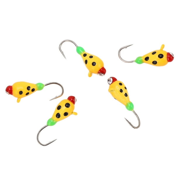Ice Fishing Lures, Ice Fishing Hooks High Carbon Steel 5 Pcs Durable For  Outdoor 