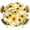 Yellow, variant on Sunflowers Round Tablecloth 36-44 Inch Round Fitted Table Cloth with Elastic Edge, Yellow Botanical Floral Green Leaf Waterproof Table Cover Protector for Outdoor Picnic Party Dining