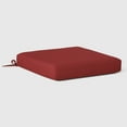 thumbnail image 4 of WestinTrends Solace Outdoor Patio Furniture Seat Chair Square Cushions Without Welt, Set of 2, 20" x 19", Red, 4 of 4