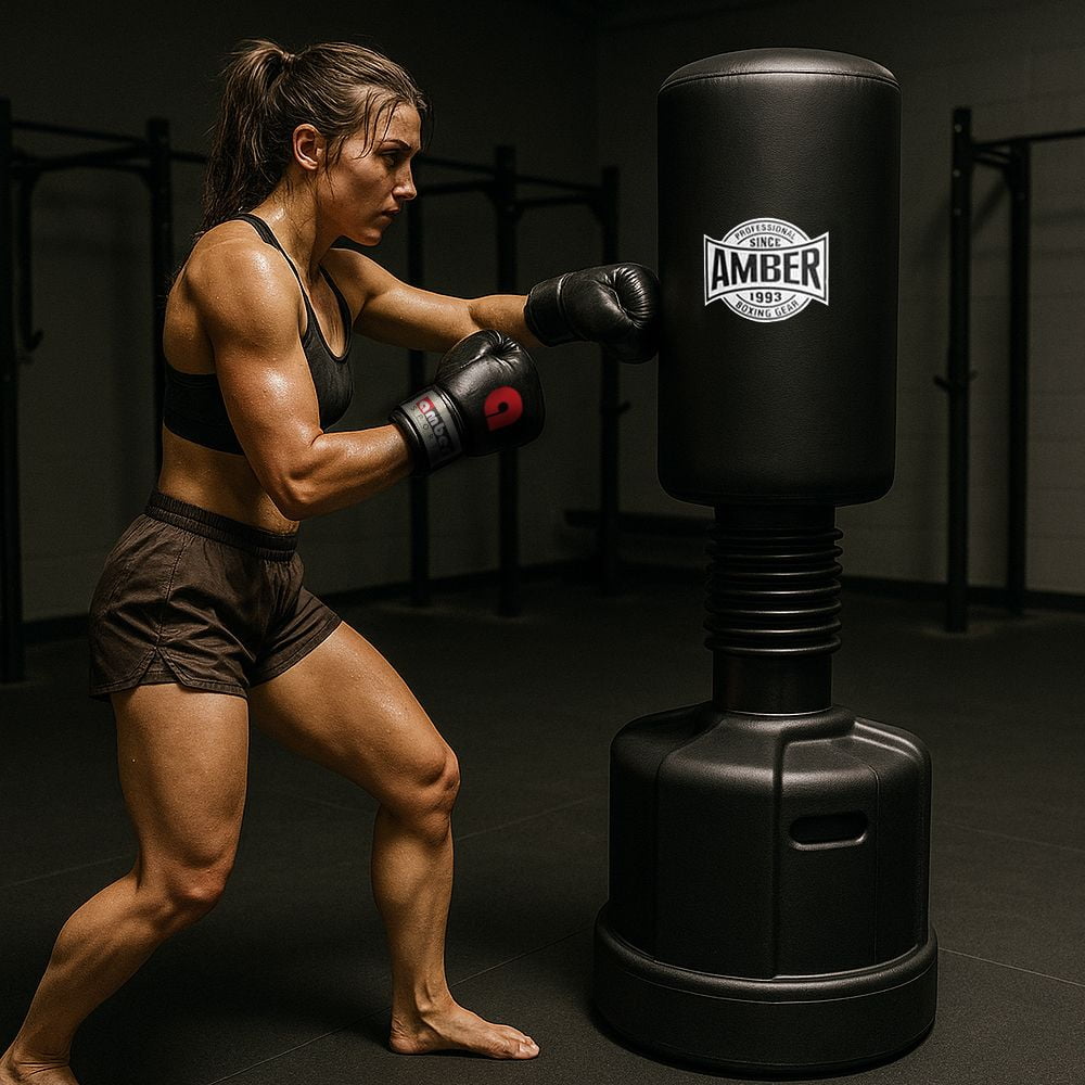 Heavy Duty Freestanding Boxing Punching Heavy Bag for Adults & Kids Freestanding Punching Bag Heavy Boxing Bag Solid Base - Free Stand Kickboxing Bags Kick Punch Bag for Home or The Gym