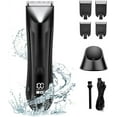 thumbnail image 5 of Electric Body Hair Trimmer for Men, Ball Shaver Pubic Groin Hair Trimmer Beard USB Recharge Dock Body Grooming Kit Replaceable Ceramic Blade Male Hygiene Razor Waterproof Wet/Dry, 5 of 5