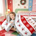 thumbnail image 4 of Manfei Red-Green Buffalo Plaid Christmas 7-Piece Twin Bedding,Winter Holiday Bedding Comforter Set,Xmas Reversible, 4 of 7