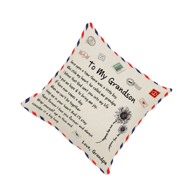 Sidaley Funda de almohada con diseño de sobre, funda de almohada decorativa de forma cuadrada, funda de cojín para la espalda de la cama del Type3 NO3