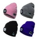 thumbnail image 5 of Gorro Bluetooth cálido con auriculares estéreo y luz LED para acampar y hacer senderismo Negro, 5 of 6