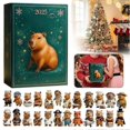 thumbnail image 2 of Capybara Advents Calendars 2025 Unique Flat Pendant Holiday Decor for Mantlepiece Display, 2 of 5