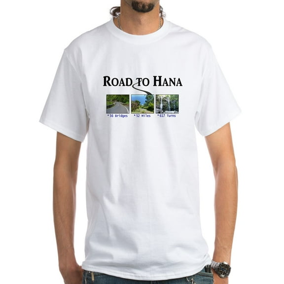 CafePress - Road To Hana White T-Shirt - Men's Classic T-Shirts