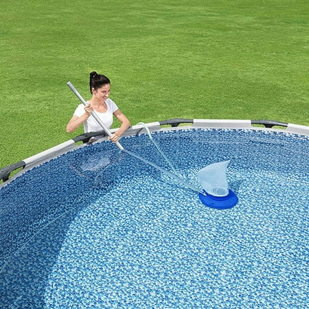 Bestway - Flowclear High Power AquaSuction Pool and Leaf Vacuum with Bag - Blue