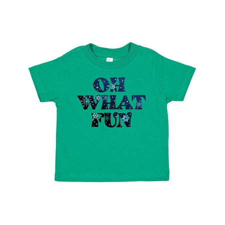 

Inktastic Oh What Fun Christmas with Snow Gift Toddler Boy or Toddler Girl T-Shirt