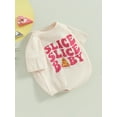 thumbnail image 3 of Bagilaanoe Newborn Baby Girl Boy Rompers Letter Print Short Sleeve Bodysuits 6M 12M 18M 24M Infant Casual One Piece Short Jumpsuit, 3 of 9